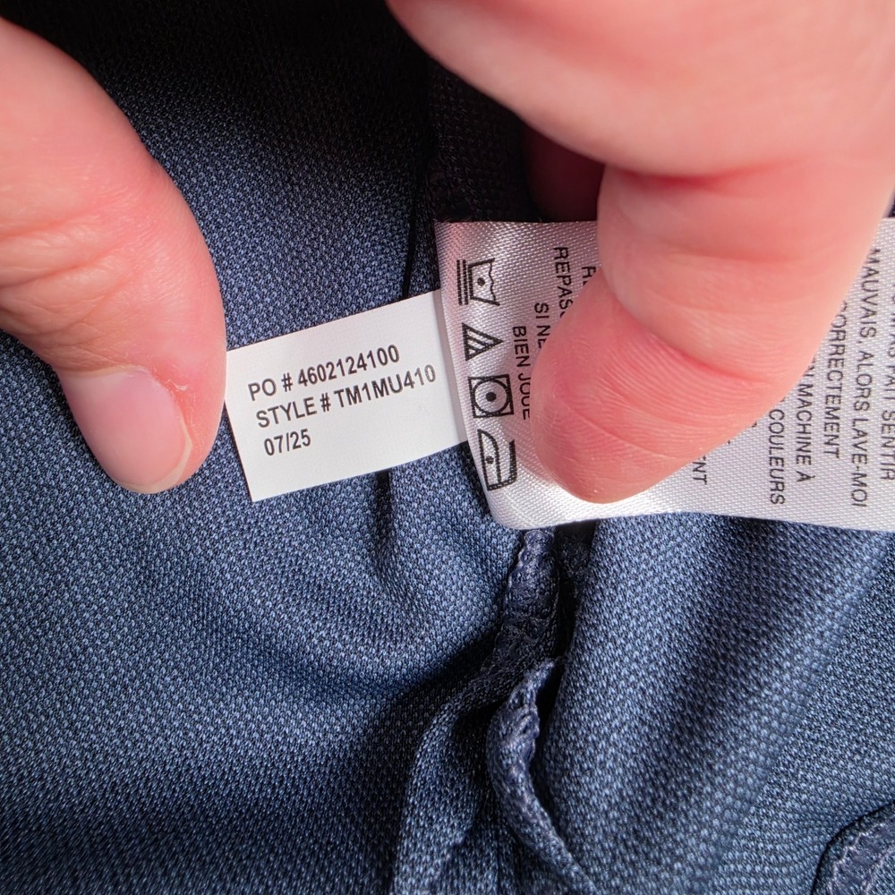 TravisMathew Coto Performance Polo Men L Vintage Indigo Blue TM1MU410 NWT - Picture 7 of 10